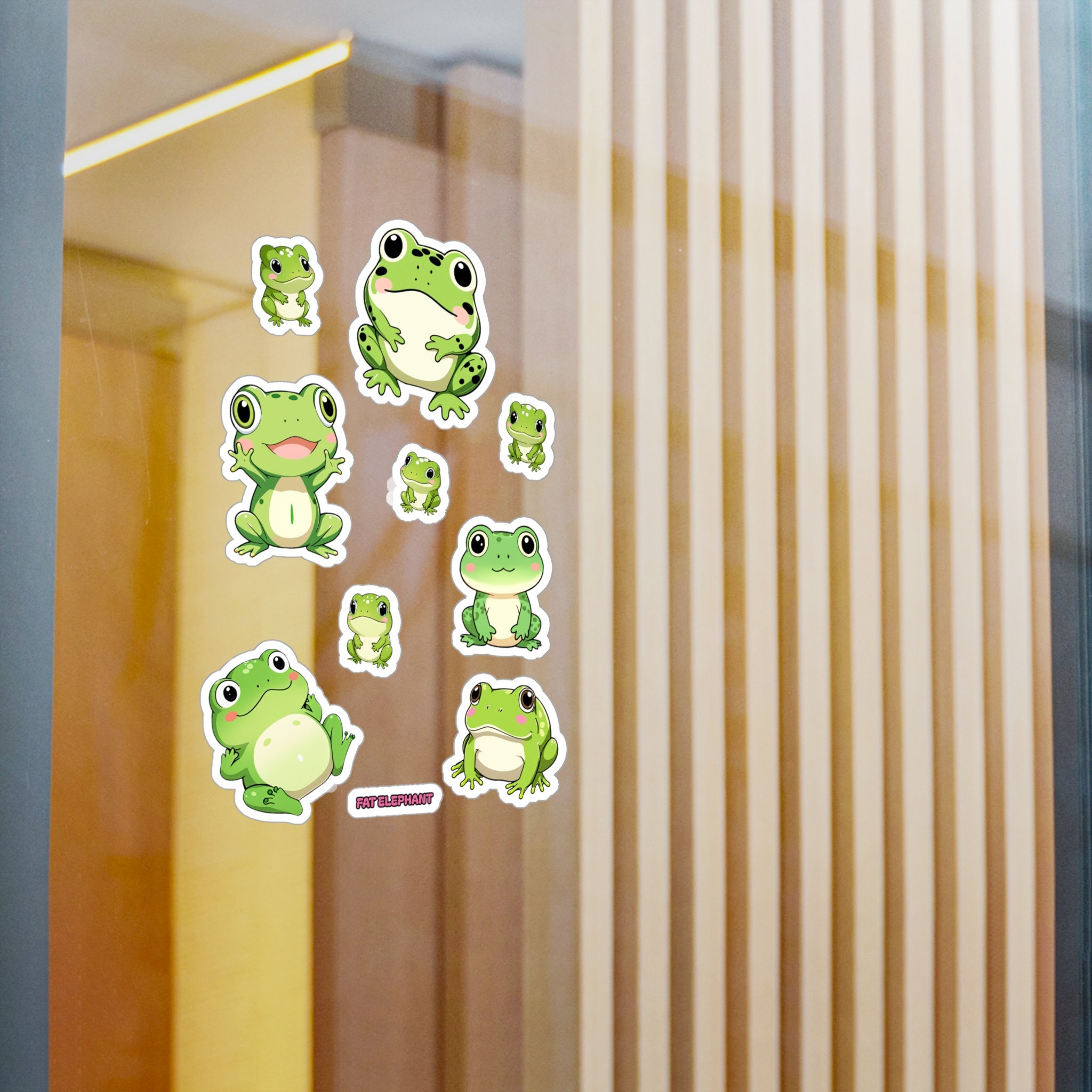Cute Frog Vinyl Sticker Sheet, Kawaii Anime Chibi Frogs, Perfect for ...