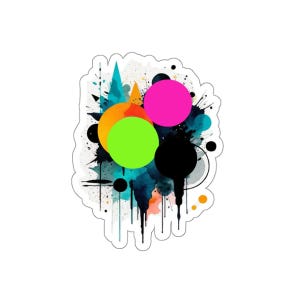Splatter Joy gestanste sticker