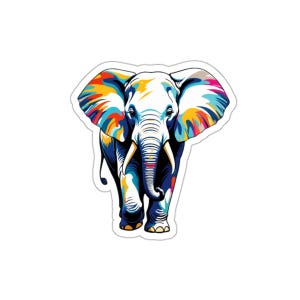 Adesivo elefante splendidamente elegante