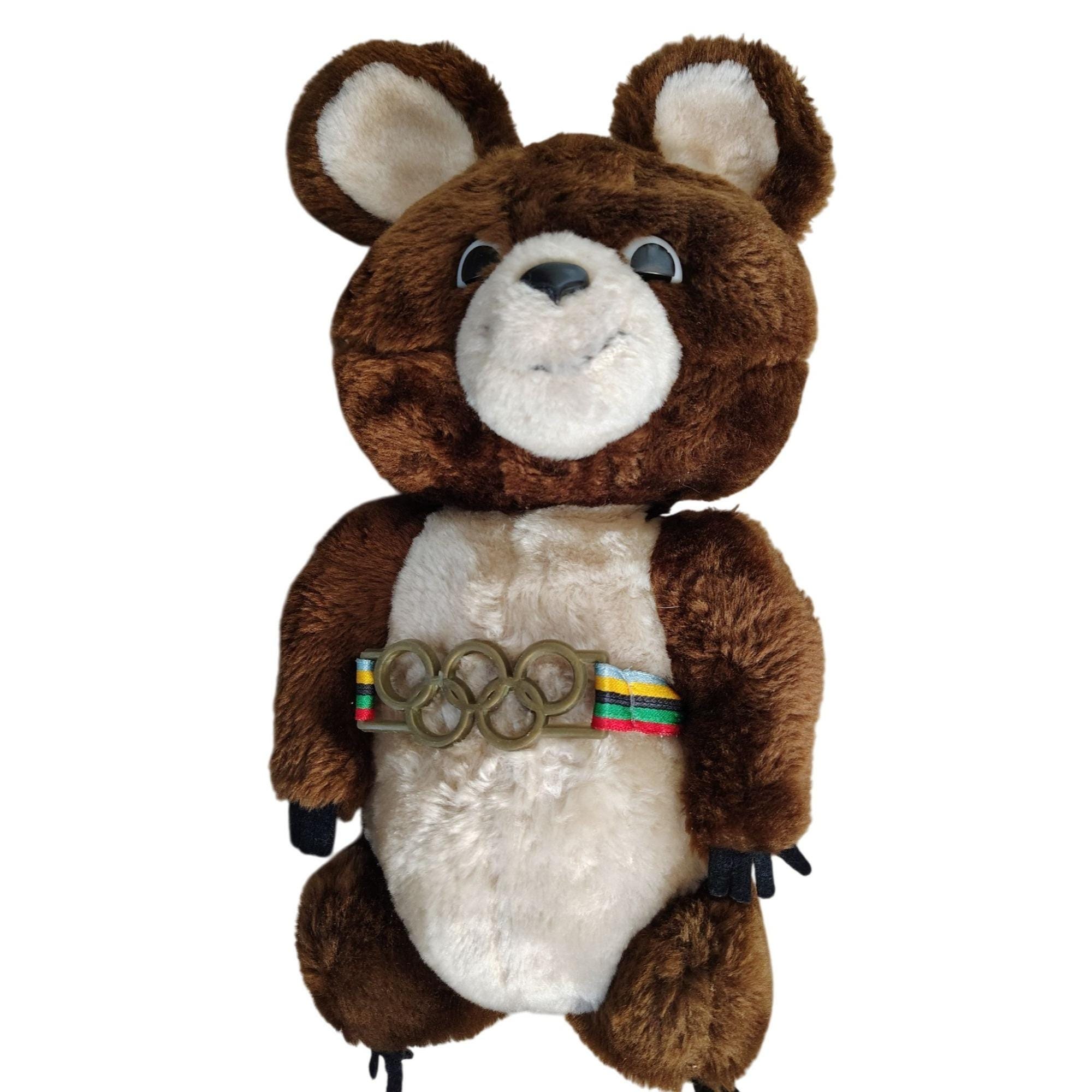 Peluche vintage ours misha 1980 urss mascotte dés jeux olympiques