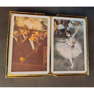 Vintage NOS Piatnik Spielkarten Set, Ballerina Orchester Basoon Fine Art, New Old Stock