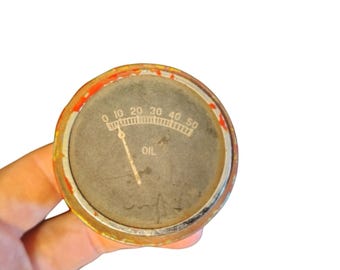 Manometro dell'olio vintage Steampunk Steam Punk NON TESTATO