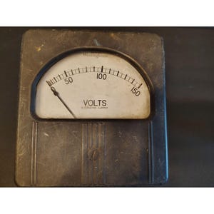 Vintage Westinghouse Volts Alternating Current Steampunk Industrial Voltmeter