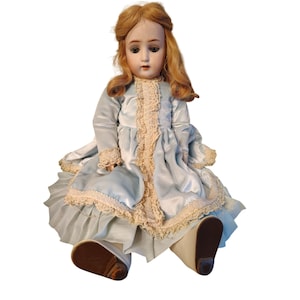 ♪　ドイツ製　アンティークビスクドール　Alt.Beck Sweet Nell 可愛いです！　♪ 最終価格中古 タグ付き 女の子のドイツ人形 即納！ ビスクドール