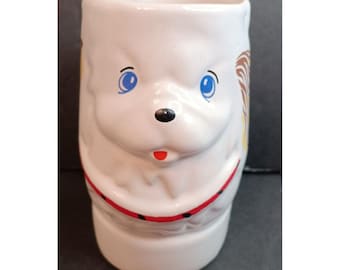 Tazza vintage con adorabile cucciolo di cane, 3D, tazza da caffè e cacao, ceramica, Cocker Spaniel