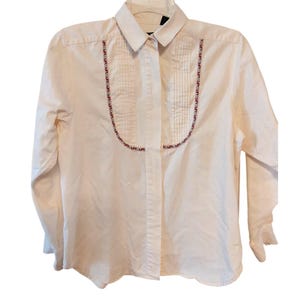 LZ CLABORNE WEEKEND WOMAN LONG SLEEVE STRPPED PLUS SZE SHRT 3XL