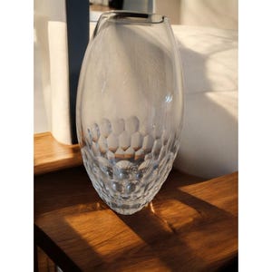 ウォーターフォード モニーク ルイリエ クリスタルガラス フラワーベース アトリエ、サイン入り、重厚