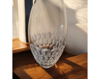 Waterford Monique Lhuillier Crystal Glass Flower Vase Atelier, Signed, Heavy
