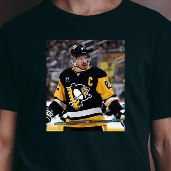 Sidney Crosby Shirt - Unisex Heavy Cotton Tee - NHL - Good Quality - Clean Look