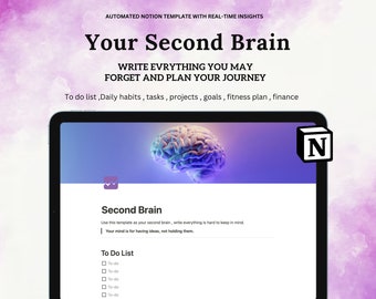 Szablon Notion Planer Życia Wszystko w Jednym Tablica Notion Kalendarz Notion Estetyczny Notion Planer ADHD Minimalistyczny Notion Planer Osobisty