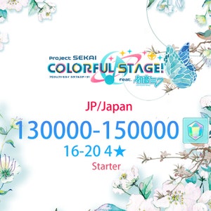 JP 130-150K + 16~20x4* Starter PJSK Colorful Stage Digital Png