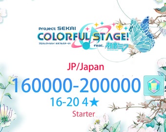 JP 160-200K + 16~20x4* Starter PJSK Scène numérique Png coloré