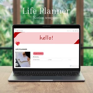 Notion Template | Life Planner |  Notion Dashboard | 2024 Notion Template |  Notion Planner Minimal Aesthetic