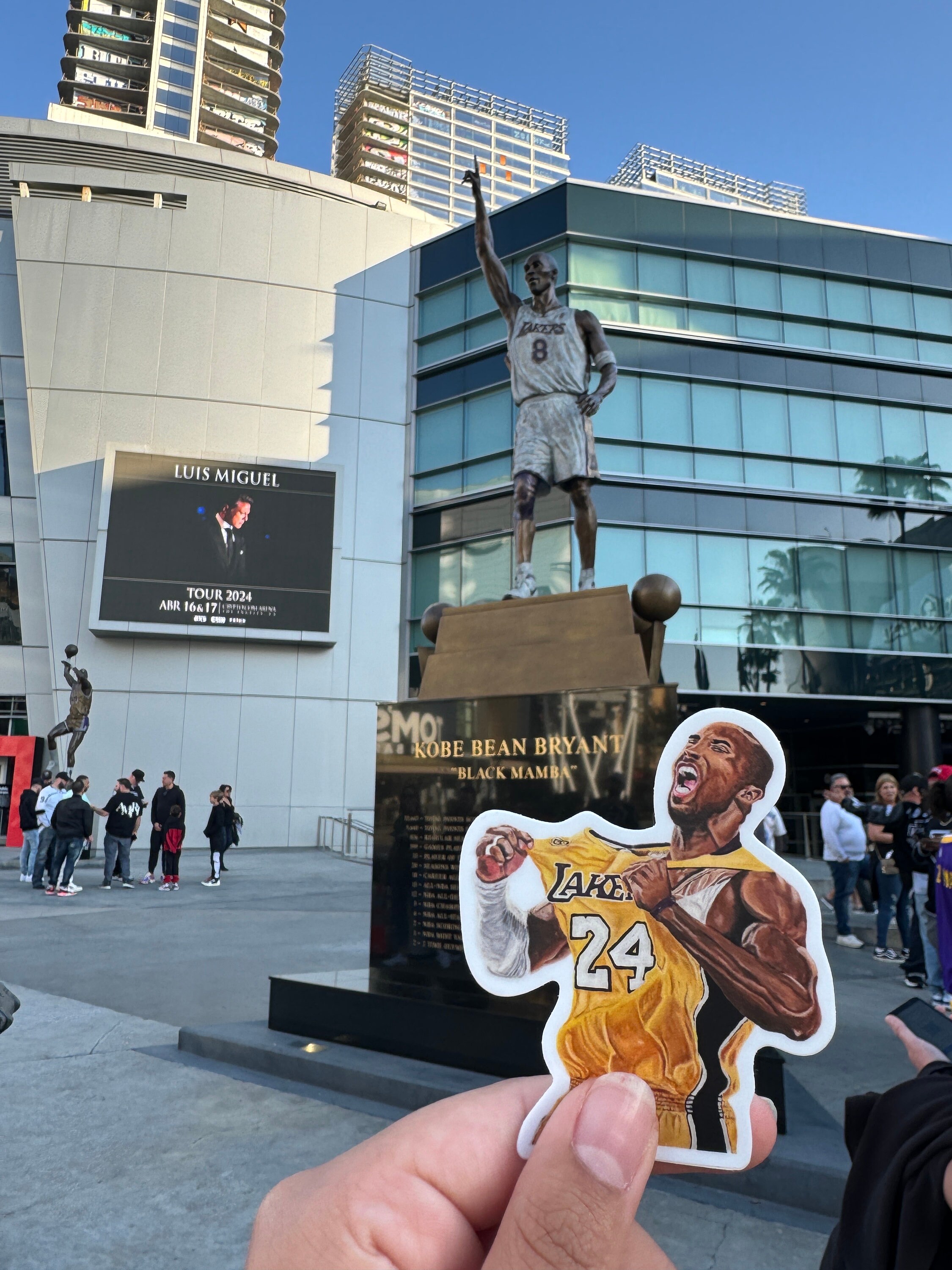 Kobe Bryant Sticker, L.A. Lakers, L.A. Lakers Stickers, Los Angeles ...