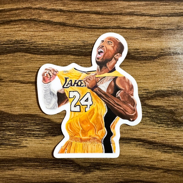 Kobe Bryant Sticker, L.A. Lakers, L.A. Lakers Stickers, Los Angeles, NBA