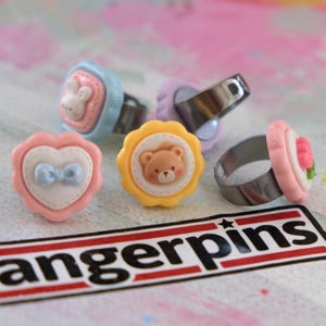 Chunky Silly Fingerz 5 Ring Set