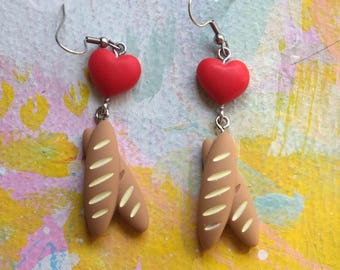Fancy French Baguette Earrings