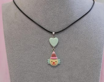Simple Happy Clown Pendant Necklace