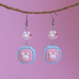 Terrific Bunny Tiles Earrings