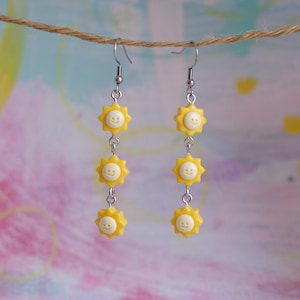 Triple Mini Sunshine Earrings