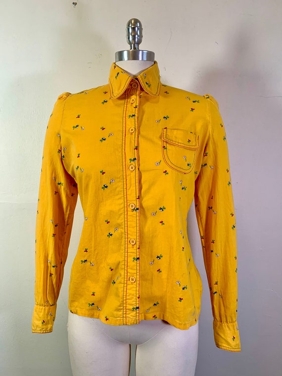 1970s ZORA MELBOURNE Cotton Fitted Shirt