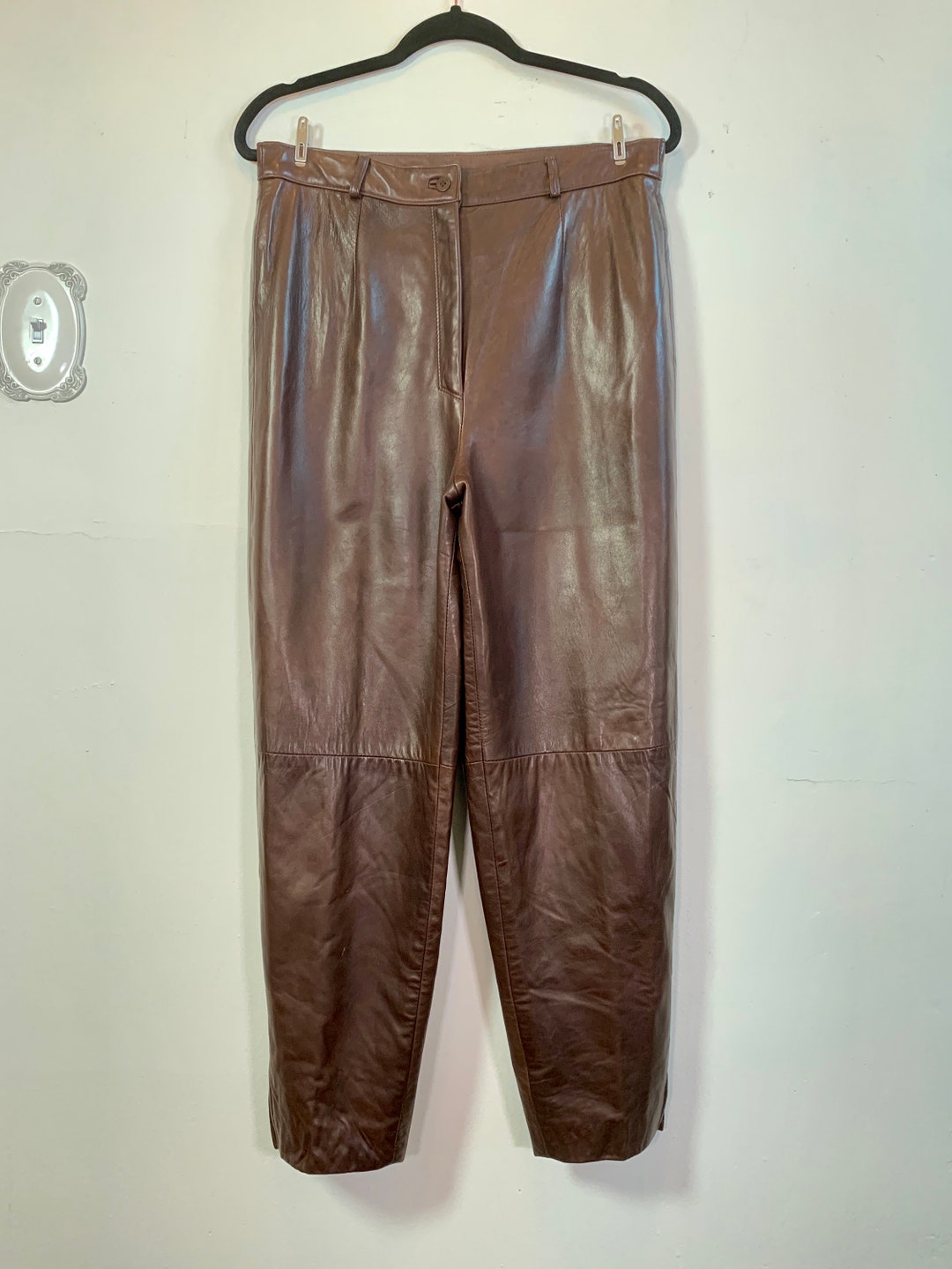 Soft Sienna Leather Pants