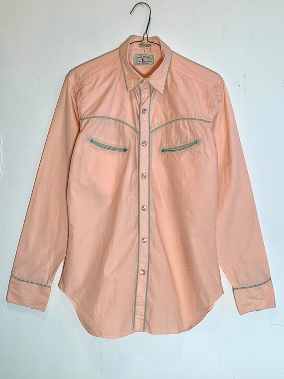 Ralph Lauren POLO WESTERN Peach & Mint Trim Wester