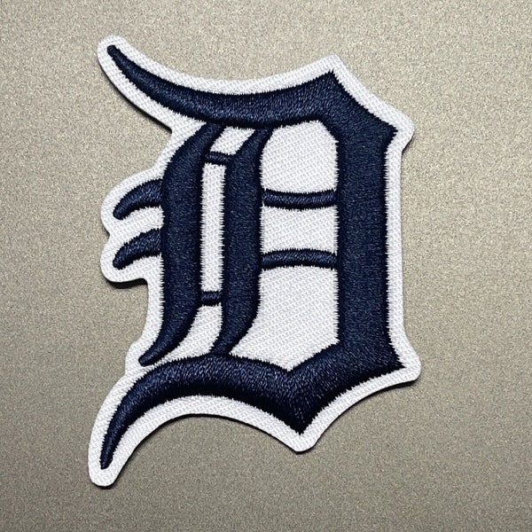 Detroit Tigers Logo Patch Embroidered Iron 2.75x2 Inch