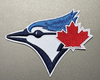 Écusson des Blue Jays de Toronto, fer à broder 2,75 x 3,5 pouces