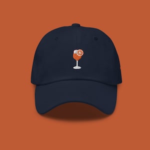 Spritz - It&#39;s Spritz O&#39;clock Embroidered Vintage Dad Cap | Italian Happy Hour | Cocktail Hat | Aperol Spritz Hat | Aperol Drink Lover