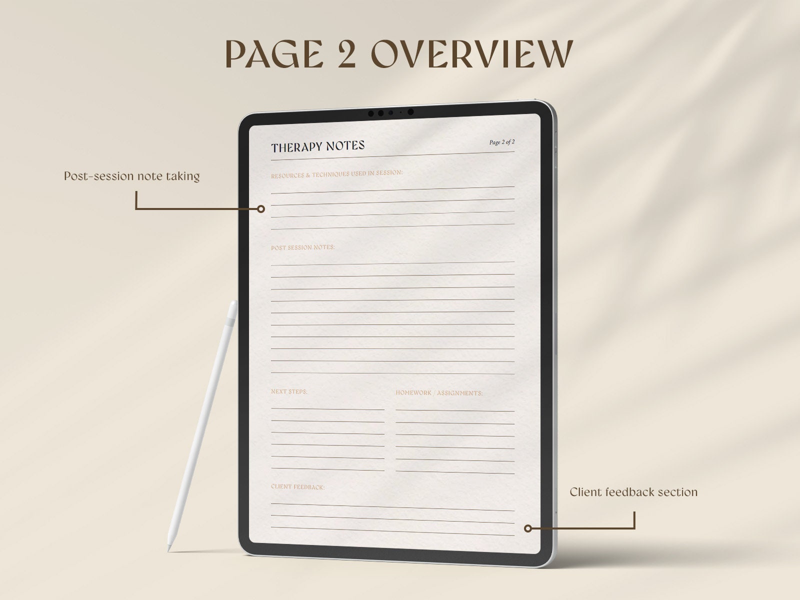 Therapist Notes Template | Therapist Note Sheets | Therapy Notes ...