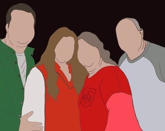 Faceless Portrait | Custom Drawn Photo | Custom Illustration | Digital Art | Personalized Photo | Photo Illustration | Personalized Portrait
