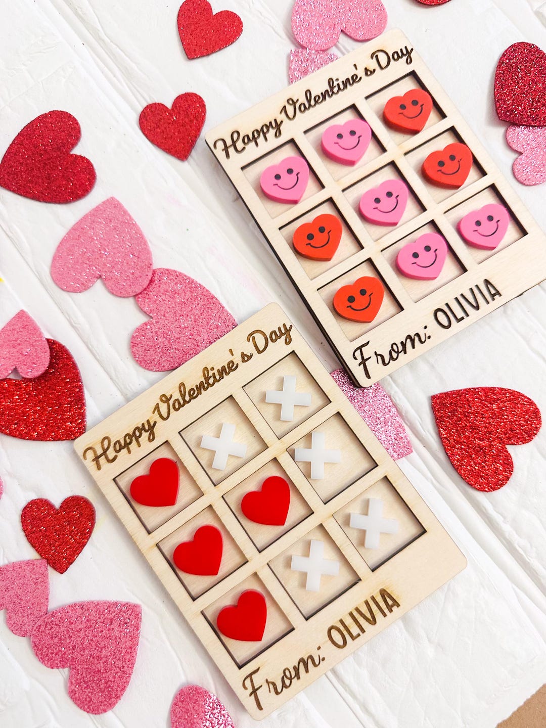 Valentines Day Tic Tac Toe Game , Valentine Favors, Kids Party Favors ...