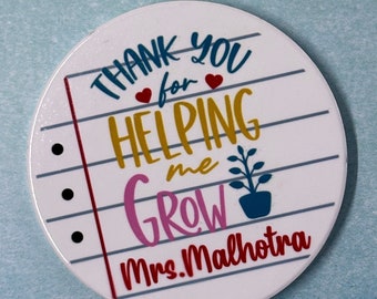 Personalized Teacher Coasters/Custom Teacher Coasters/ Teachers Gift/ Teacher Coasters/ Ceramic Coasters/Teacher Appreciation Gifts/Coasters
