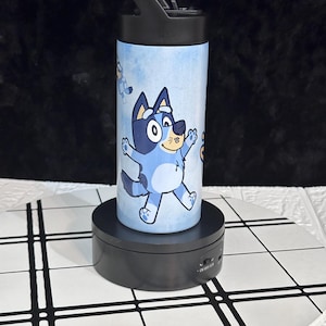 Bluey Water Tumbler, Custom Water Tumbler, 16oz 20oz Custom Tumbler, Water Tumbler for Kids, School Water Bottle, Kids Return Gifts, Bluey