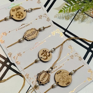 Wood Rakhi, Engraved Rakhis, Rakhi, Rakhi for Brother, Rakhis, Custom Rakhis, Personalized Rakhis, wooden Rakhi, Custom Name Rakhis, Rakhis