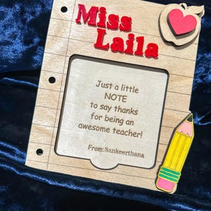 Geschenke für Lehrer, Postit-Notizblockhalter, Lehrer-Danke, personalisiertes Lehrergeschenk, Geschenke für Lehrer, Ende des Jahres, Lehrergeschenke, Notizblock