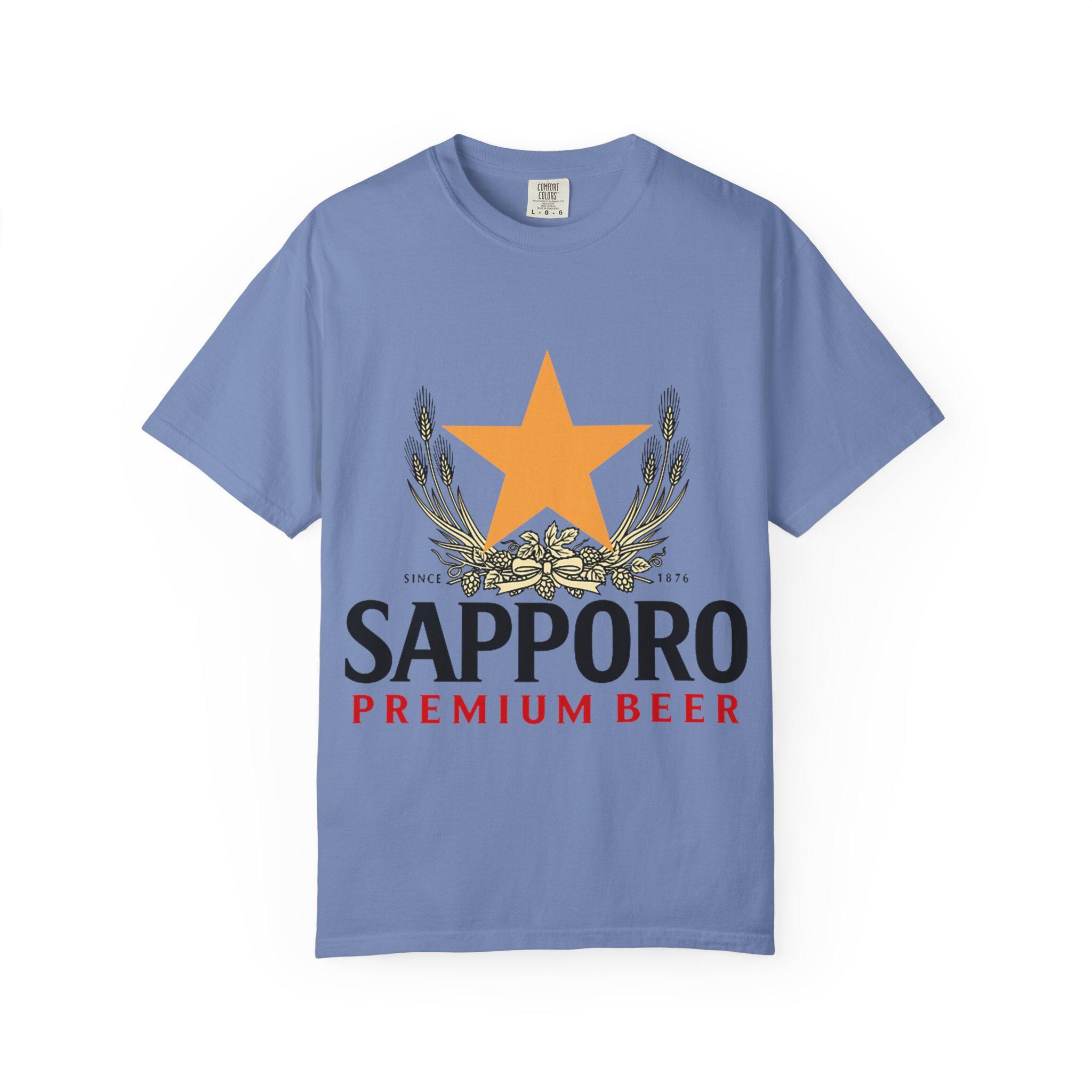 Sapporo Beer T-shirt: Japanese Premium Beer, Gold Star Graphic - Etsy