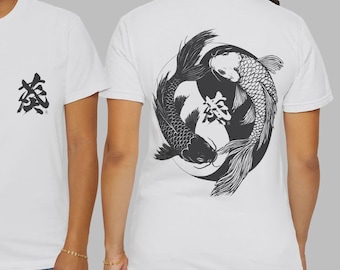 Koi Fish Yin Yang T-Shirt: Japanese Zen Art Tee