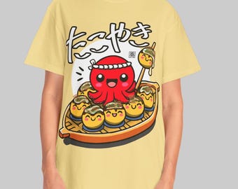 Takoyaki T-Shirt: Japanese Octopus Street Food, Osaka Style Tee