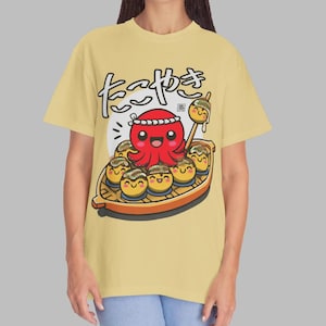 Takoyaki Shirt, Takoyaki T-Shirt, Japanese Food Shirt, Octopus Food, Japanese Food T-shirt, Cute Takoyaki Clothing, Japan Food Clothing