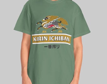 Kirin Ichiban T-Shirt: Japanese Beer Vintage Logo Tee
