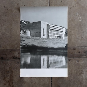 1960s Le Corbusier Couvent de la Tourette Dead Stock Photo Poster Architecture Brutalism Brutalist