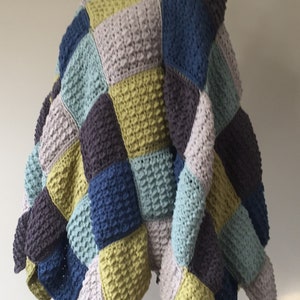 Not Your Granny&#39;s Square Poncho Crochet Pattern