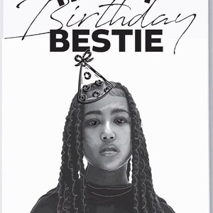 Cartão Miss Westie Feliz Aniversário Bestie