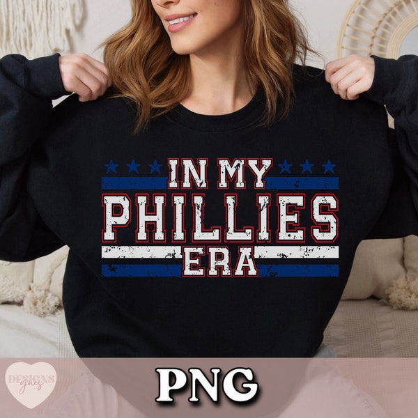 In my Phillies Era SVG Philadelphia Baseball Phillies Baseball Mom Trendy Varsity Font Baseball Team png Sublimation Digital Download