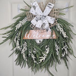 Beaded grass wreath