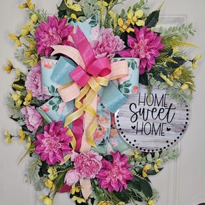 Everyday floral grapevine wreath,  Grapevine wreath, Everyday wreath, Floral wreath