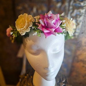 Spring Flower Crown|Weddings|prom|homecoming|cosplay|costume|halloween|photoshoot|fairy|elven