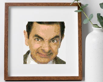 Mr. Bean cross stitch pattern PDF - instant download
